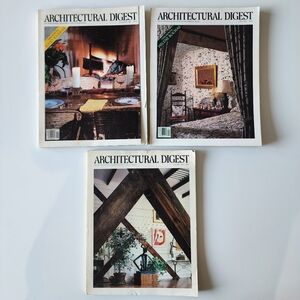 1984 Architectural Digest Magazines Christmas Gift Idea Decor Interior Design x3